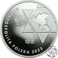 III RP, 10 złotych, 2023, 80. rocznica wybuchu powstania w getcie 