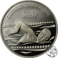 Tuvalu,  20 dolarów, 1996, Olimpiada