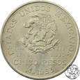 Meksyk, 5 pesos, 1953, Miguel Hidalgo