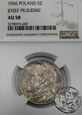 II RP, 5 złotych, 1936, Piłsudski, NGC AU 58