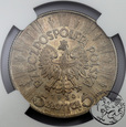 II RP, 5 złotych, 1936, Piłsudski, NGC AU 58