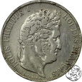 Francja, 5 franków, 1844 BB