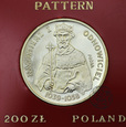 PRL, 200 złotych, 1980, Kazimierz Odnowiciel (półpostać) PRÓBA