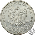 III RP, 100000 złotych, 1990, Solidarność - typ C