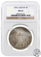 Wielka Brytania, 4 szylingi (podwójny floren), 1890, NGC MS 63