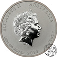 Australia, 50 centów, 2010, Rok Tygrysa, 1/2 uncji srebra