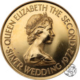 Jersey, 50 funtów, 1972, srebrna rocznica ślubu