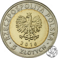 III RP, worek, 100 x 5 zł, 2016, Zamek Książąt Pomorskich Szczecin