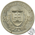 Słowacja, 20 koron, 1939, Jozef Tiso
