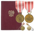 Polska, Medal Zwycięstwa i Wolności 1945 + miniaturka i legitymacja