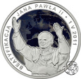III RP, 20 złotych, 2011, Beatyfikacja #
