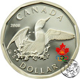 Kanada, 1 dolar, 2008,  Lucky Loonie, kolorowany, Vancouver 2010