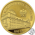 III RP, 100 złotych, 2021, Pałac Biskupi w Krakowie