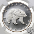 PRL, 100 złotych, 1983, Niedźwiedź, NGC PF 69