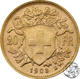 Szwajcaria, 20 franków, 1903 B