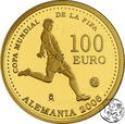 Hiszpania, 100 euro, 2003, mundial 2006