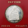 PRL, 200 złotych, 1982, Bolesław Krzywousty (półpostać) PRÓBA