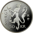 Norwegia, 50 koron, 1995, 50 rocznica zakończenia II Wojny Światowej