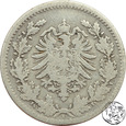 Niemcy, 50 pfennig, 1877 H