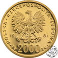 Polska, 2000 złotych, 1981, Bolesław II Śmiały