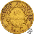 Francja, 40 franków, 1811 A