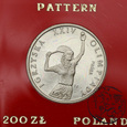 PRL, 200 złotych, 1987, Olimpiada Tenisista PRÓBA