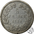 Francja, 5 franków, 1835 M