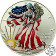 USA, 1 dolar, 1999, kolorowany, uncja