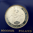 PRL, 20000 zł, 1989, XIV Mistrzostwa w piłce - Włochy, Piłkarz