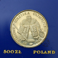 PRL, 500 złotych, 1987, XV Igrzyska - Hokeista 88 