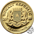 Somalia, 20 szylingów, 2009, Słoń