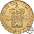 Holandia, 10 guldenów, 1912