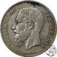 Belgia, 5 franków, 1868