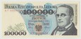 100.000 złotych 1990 seria AT niska numeracja  stan 1  