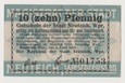 Nowy Staw (Neuteich) 10 fenigów 1919 stan 3+