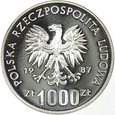 POLSKA 1000 ZŁOTYCH - XV ZIMOWE IGRZYSKA OLIMPIJSKIE 88 PRÓBA - 1987