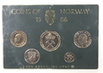 NORWEGIA - SET MONET - 10,50 ORE, 1,5,10 KORON - 1986