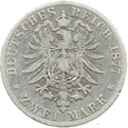 NIEMCY - PRUSY - 2 MARKI - 1877 - WILHELM I