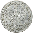 POLSKA - 10 ZŁOTYCH - II RP - GŁOWA KOBIETY - 1932 b.z.m. 