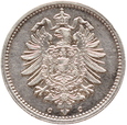 NIEMCY - CESARSTWO - 50 PFENNIG - WILHELM I - 1875 