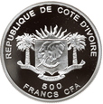 WYBRZEŻE KOŚCI SŁONIOWEJ - 500 FRANKÓW CFA - 2008