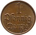 WOLNE MIASTO GDAŃSK - 1 PFENNIG DANZIG - 1937