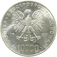 POLSKA  10000 ZŁOTYCH - JAN PAWEŁ II - PASTORAŁ -1987 - DESTRUKT