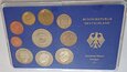 NIEMCY - RFN - SET MENNICZY - 1,2,5,10,50 PFENNIG, 1,2,2,2,5 MARK 1979