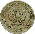 POLSKA  50 GROSZY - MIEDZIONIKIEL - 1949 - DESTRUKT - CIEKAWY