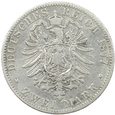 NIEMCY - PRUSY - 2 MARKI - 1877 - WILHELM I