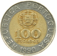PORTUGALIA - 100 ESCUDOS - 1990