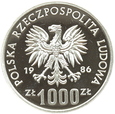  POLSKA - 1000 ZŁ - POMNIK MATKI POLKI - PRÓBA - 1986 - PUDEŁKO