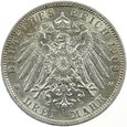 NIEMCY - PRUSY - 3 MARKI - WILHELM II - 1909 (4)