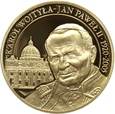 JAN PAWEŁ II - MEDAL - PLATEROWANE 24-KARATOWYM ZŁOTEM
